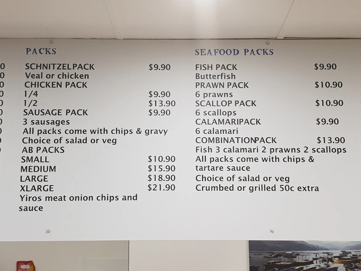 Menu, Farah Fast Food