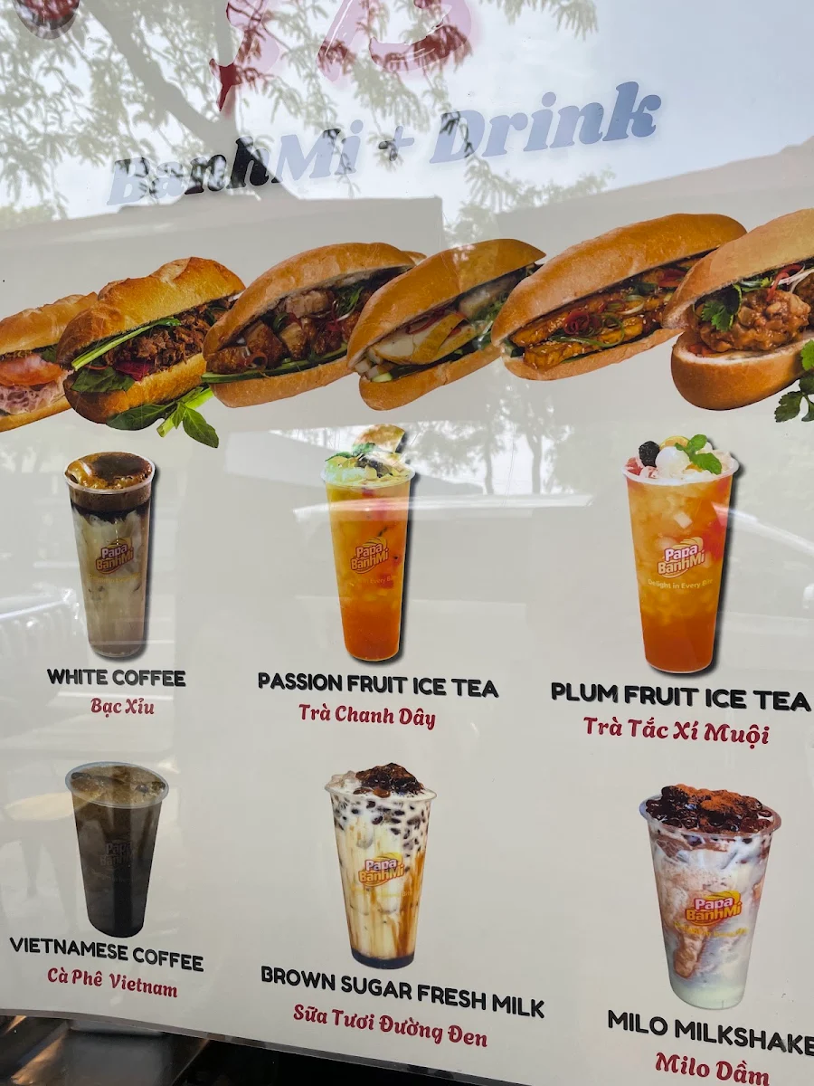 Menu, Papa BanhMi