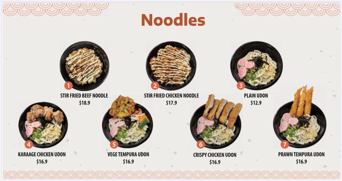Menu, GoN Sushi PLAINLAND