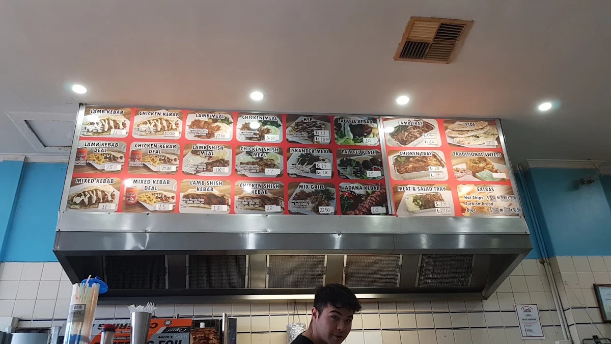 Menu, Chelsea Kebab House