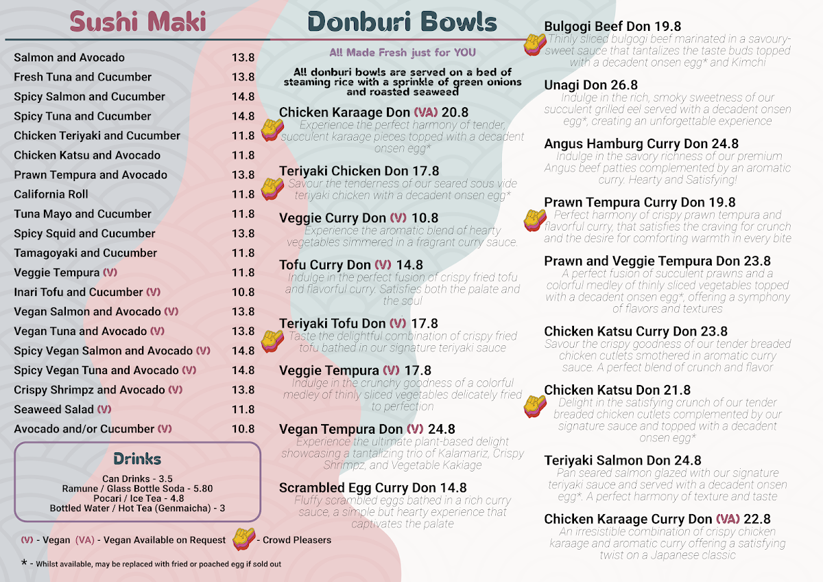 Menu, Maru Neko