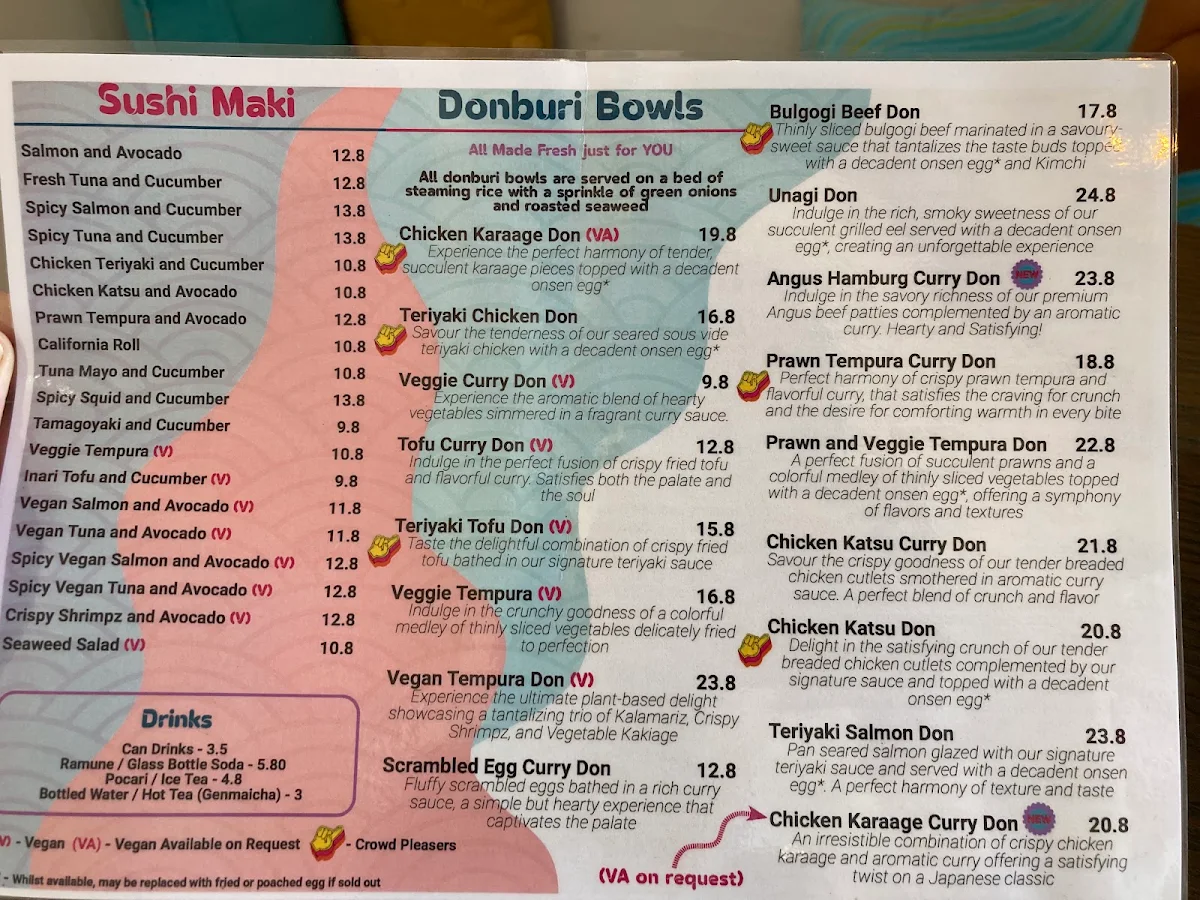 Menu, Maru Neko