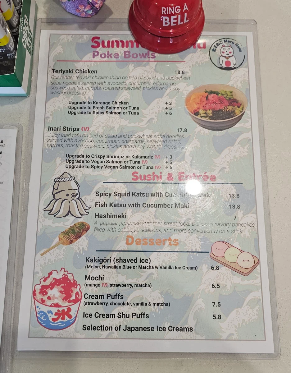 Menu, Maru Neko