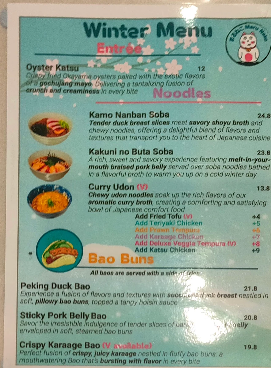 Menu, Maru Neko