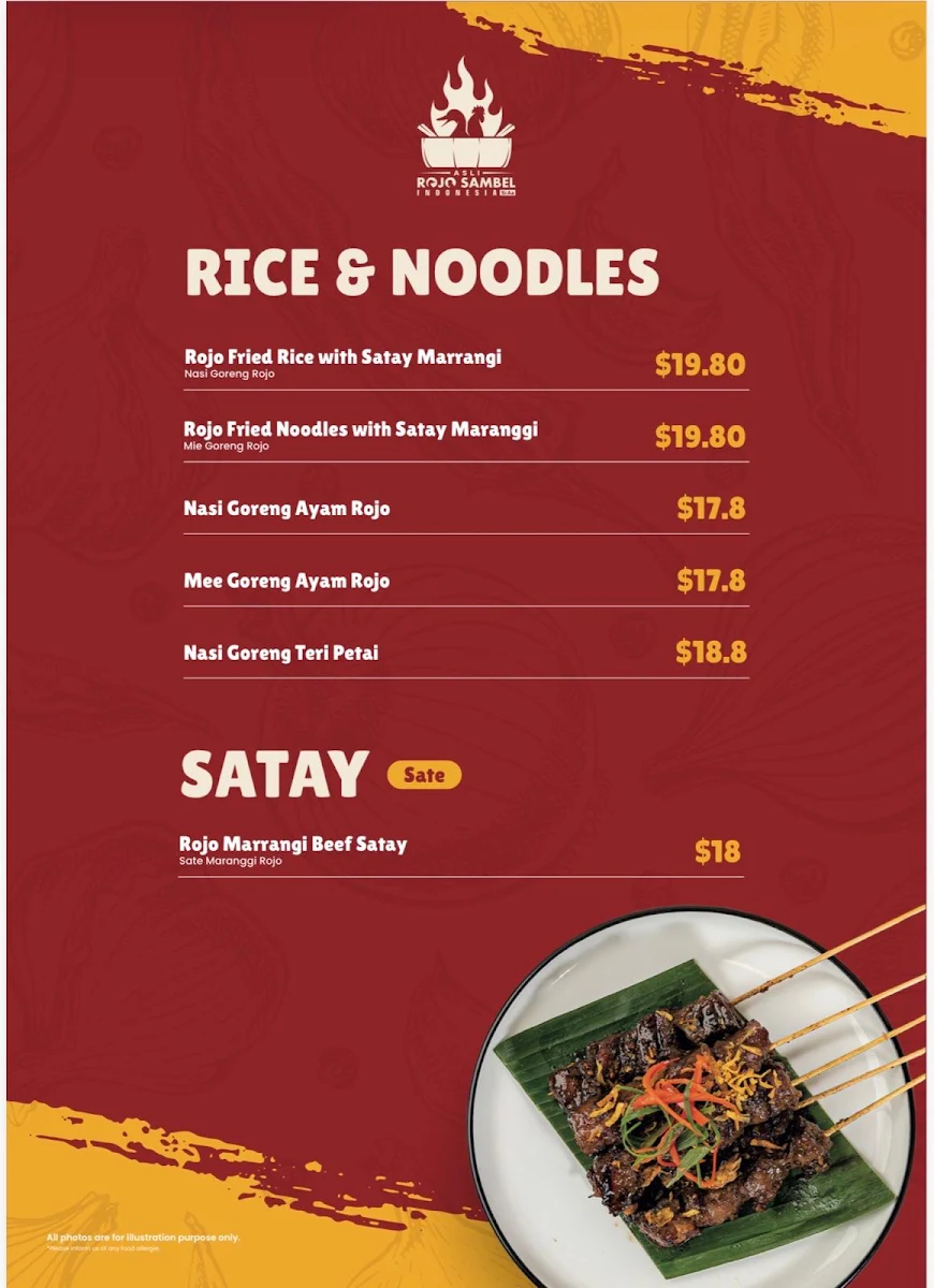 Menu, Rojo Sambel x Martabak Pecenongan 78