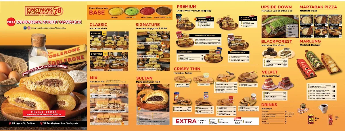 Menu, Rojo Sambel x Martabak Pecenongan 78