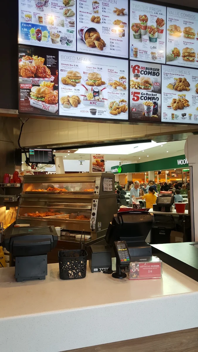 Menu, KFC Mittagong Food Court