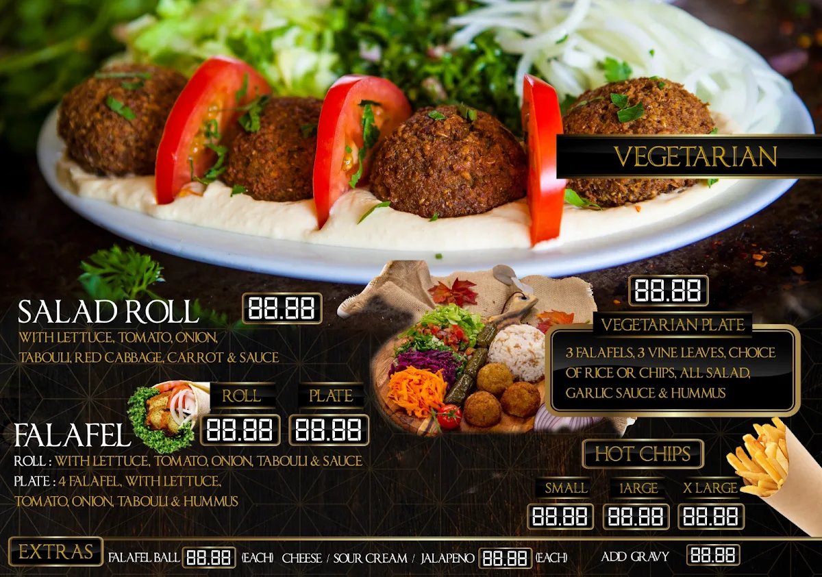 Menu, Makara Kebab & Grill