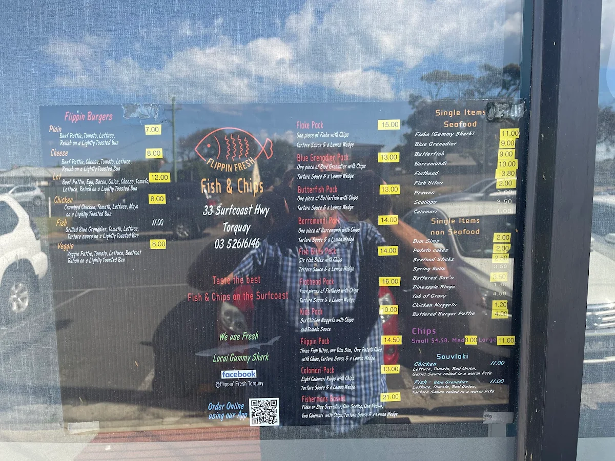 Menu, Flippin' Fresh