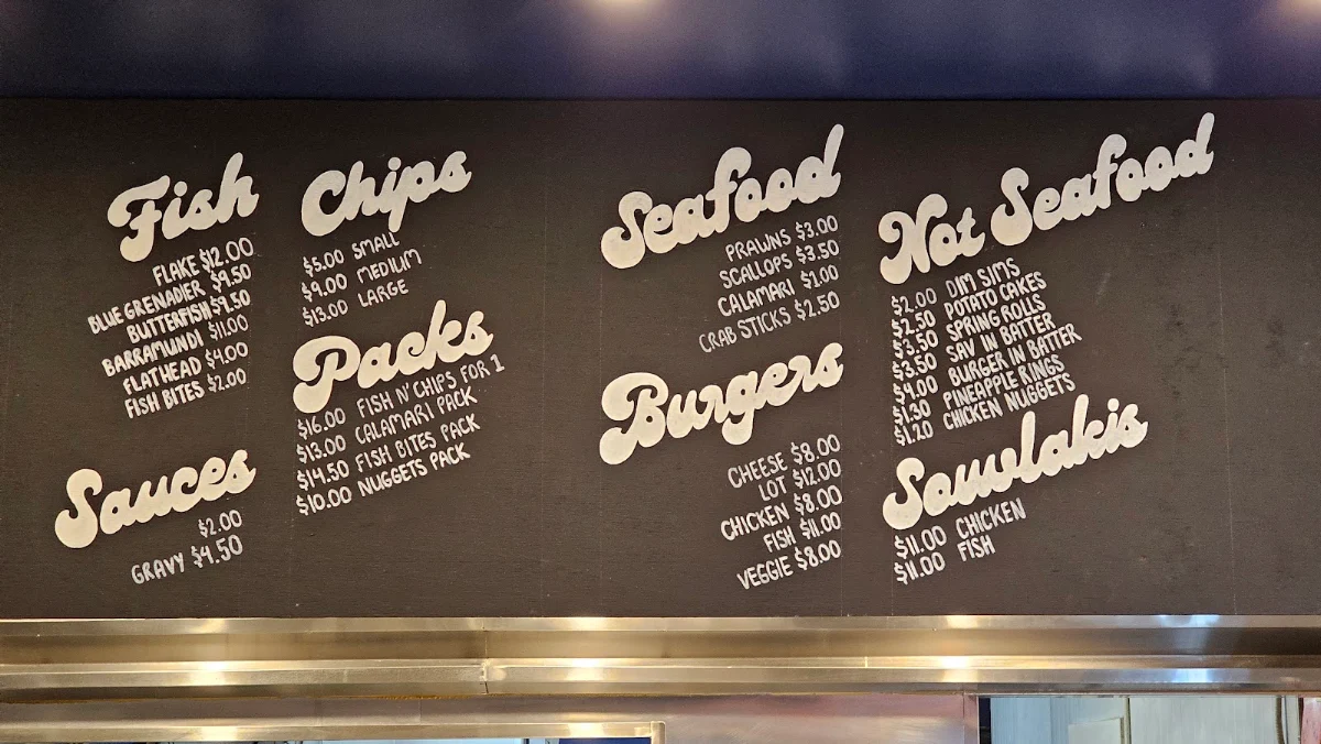 Menu, Flippin' Fresh