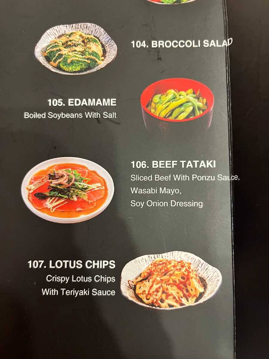 Menu, Omasa Japanese Restaurant Joondalup