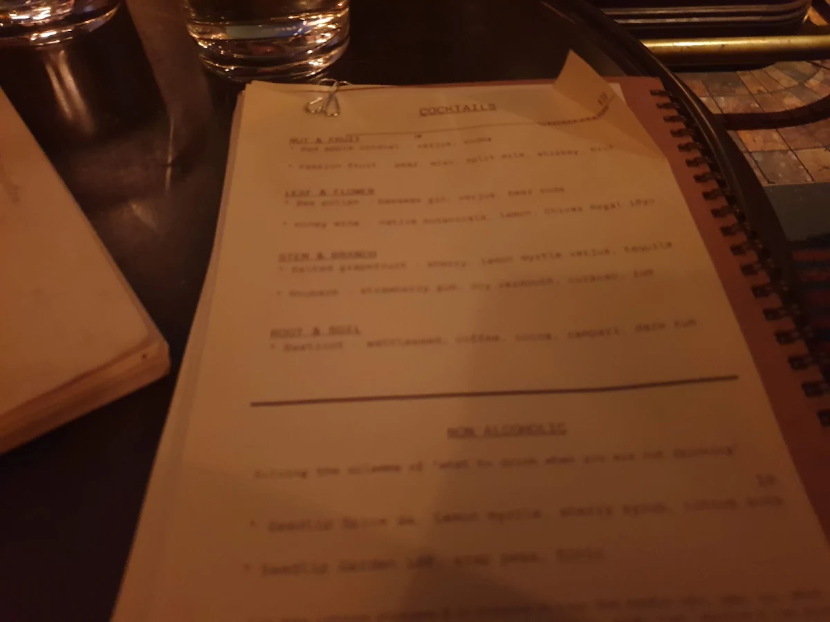 Menu, Charlie Parker's