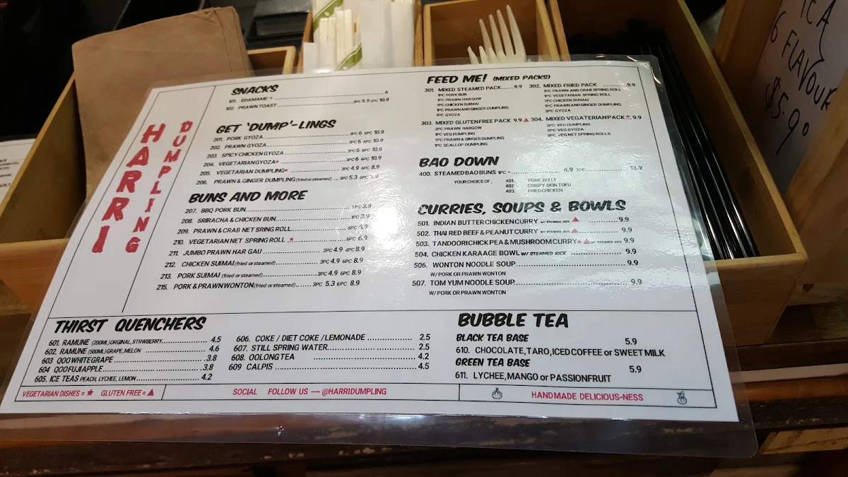 Menu, Harri Dumpling