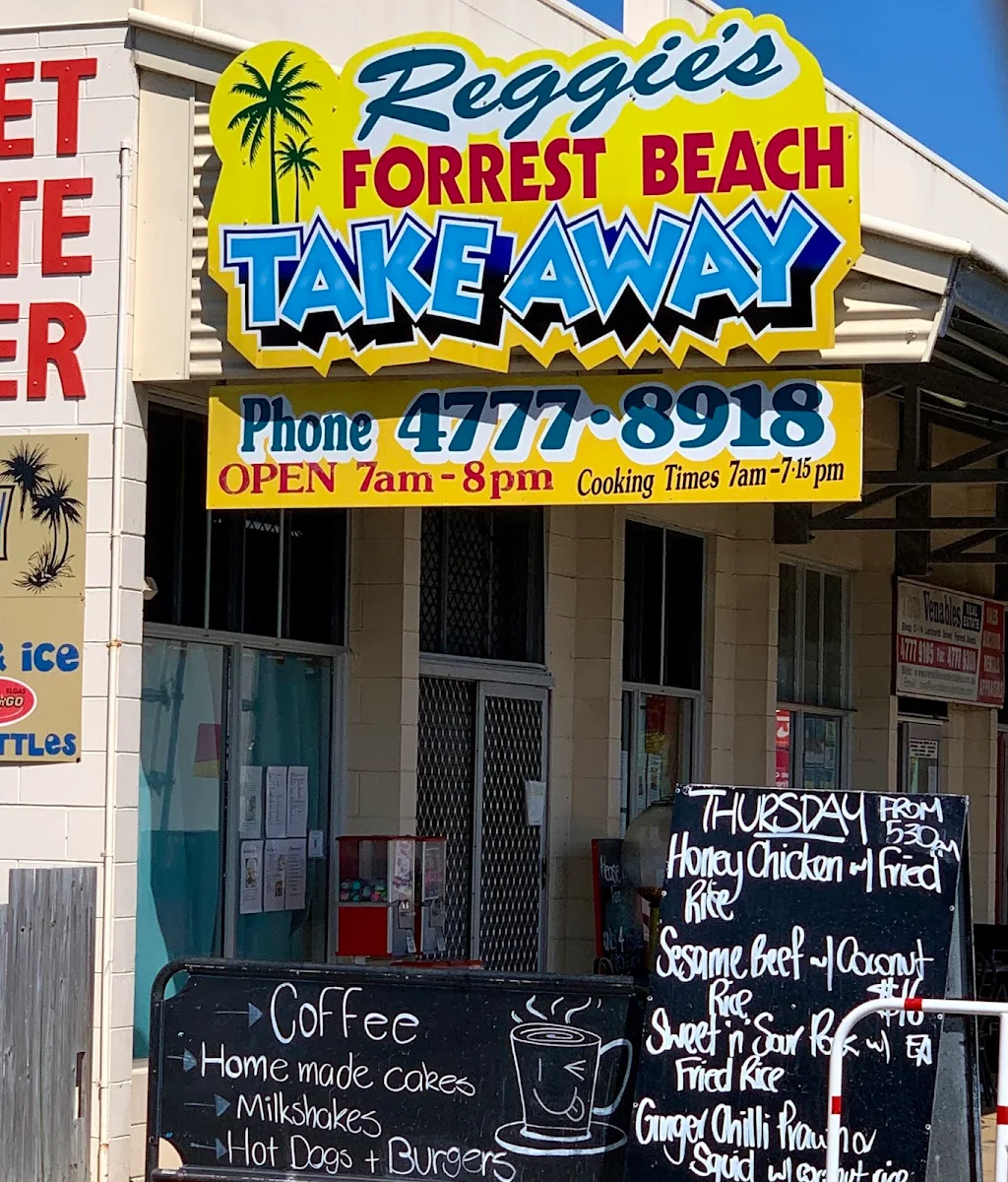 Menu, Forrest Beach Takeaway