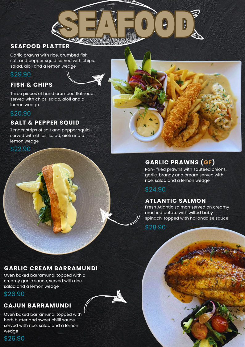 Menu, Caffe Acqua