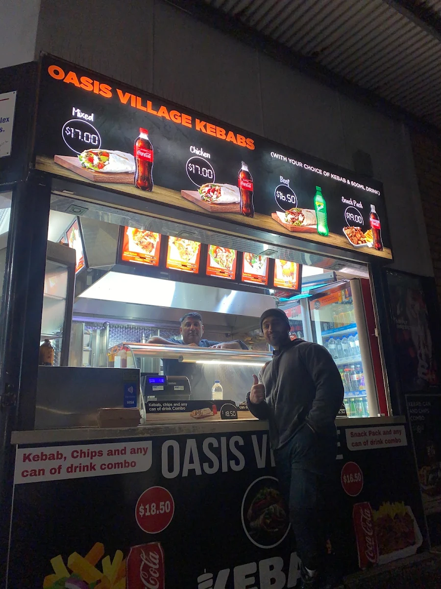 Menu, Oasis Village Kebabs