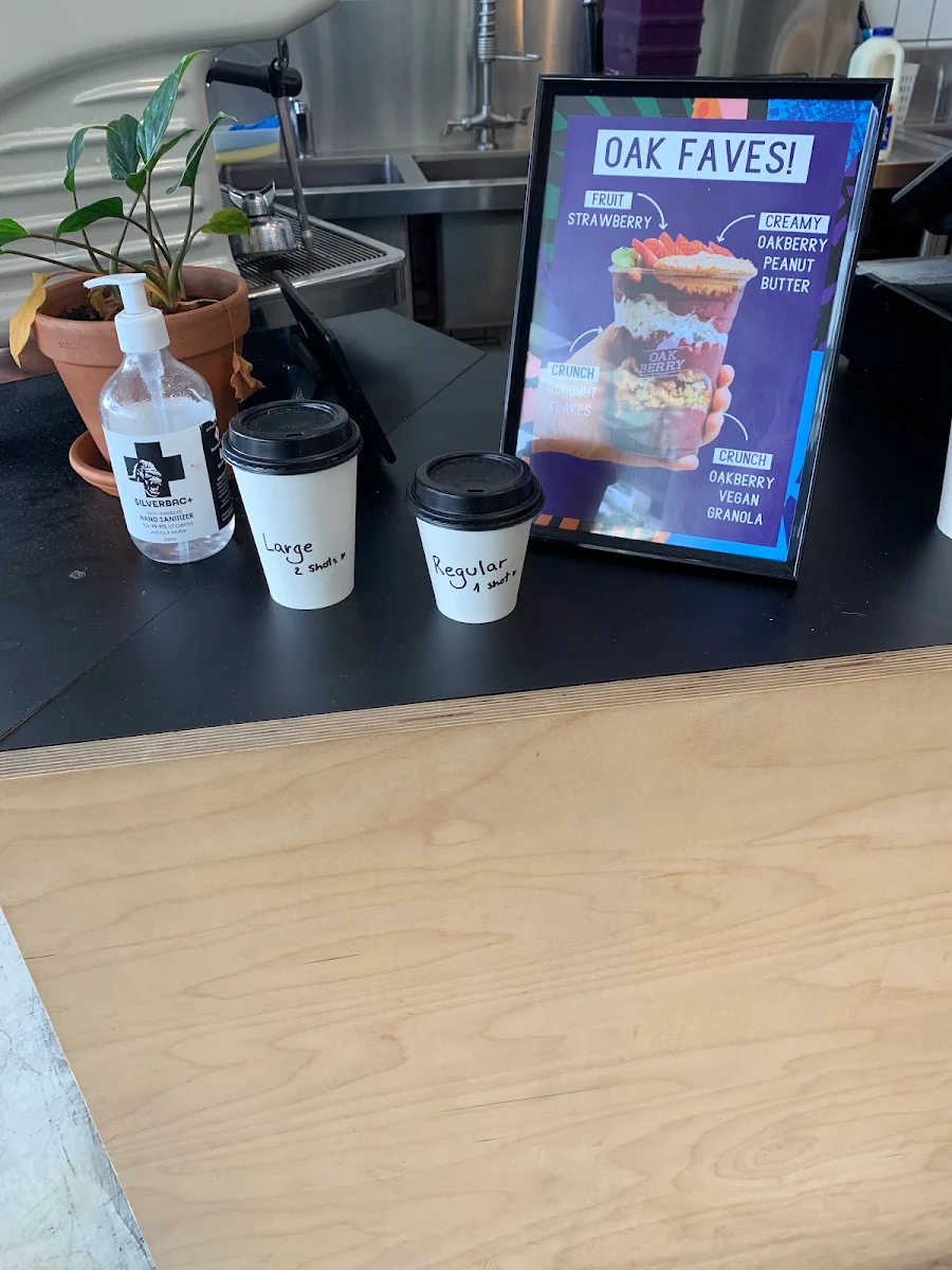 Menu, Oakberry Acai Coolangatta