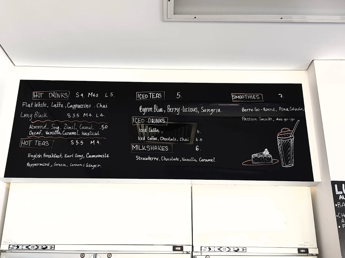 Menu, Cafe Connect