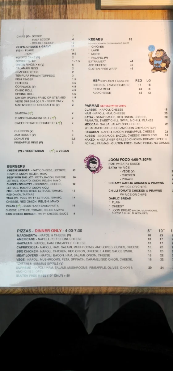 Menu, Lancefield Takeaway - The Town Fryer