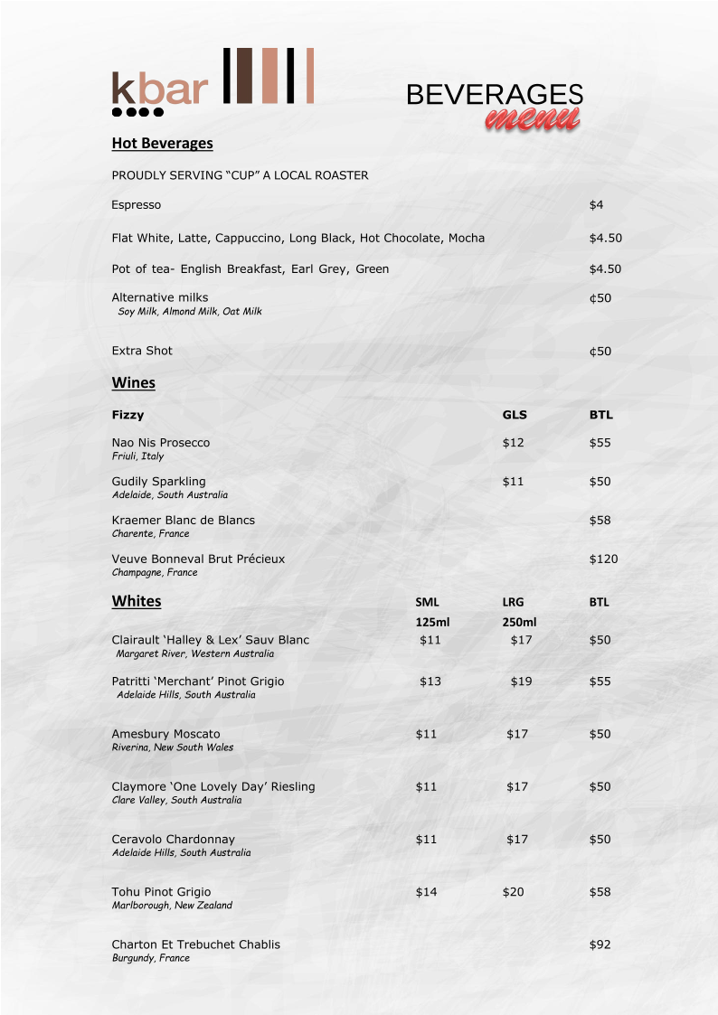 Menu, Cellar 43 Restaurant & Bar