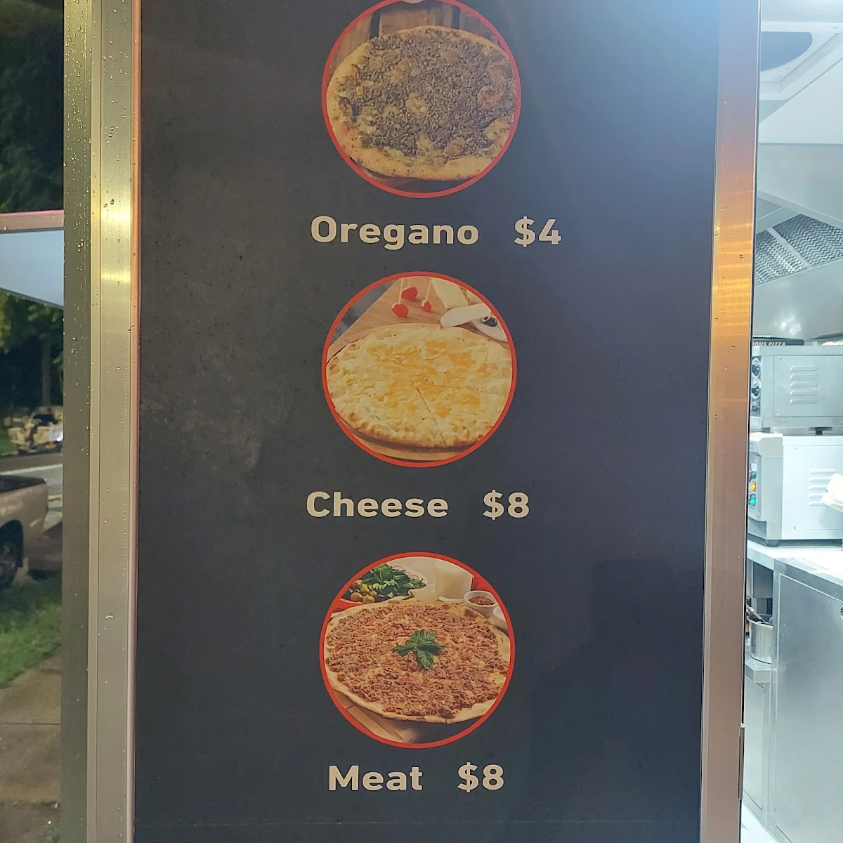 Menu, Baba Medo’z Pizza