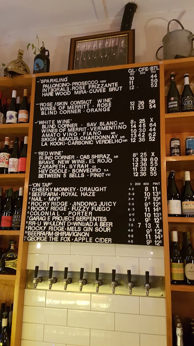 Menu, The Fire Station