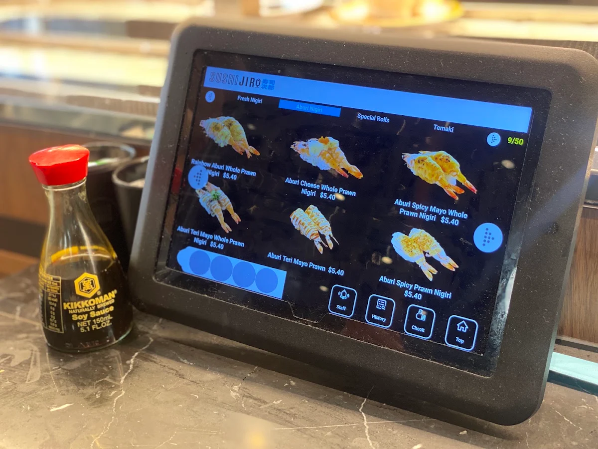 Menu, Sushi Jiro Chermside