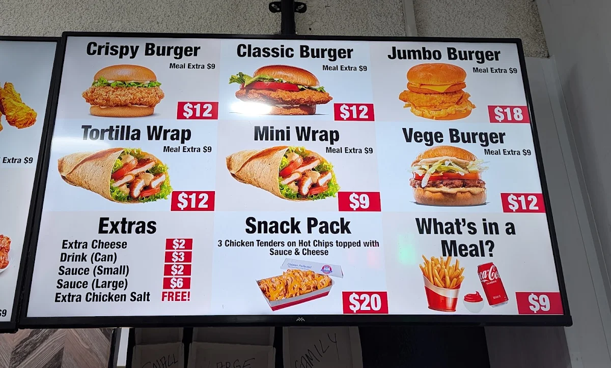 Menu, Broaster Chicken Epping