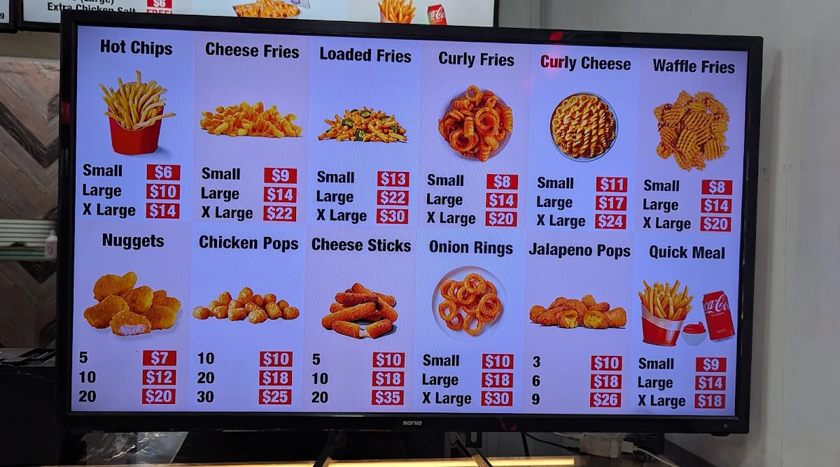 Menu, Broaster Chicken Epping