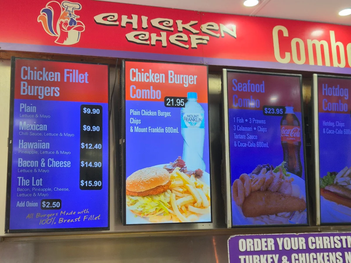 Menu, Chicken Chef