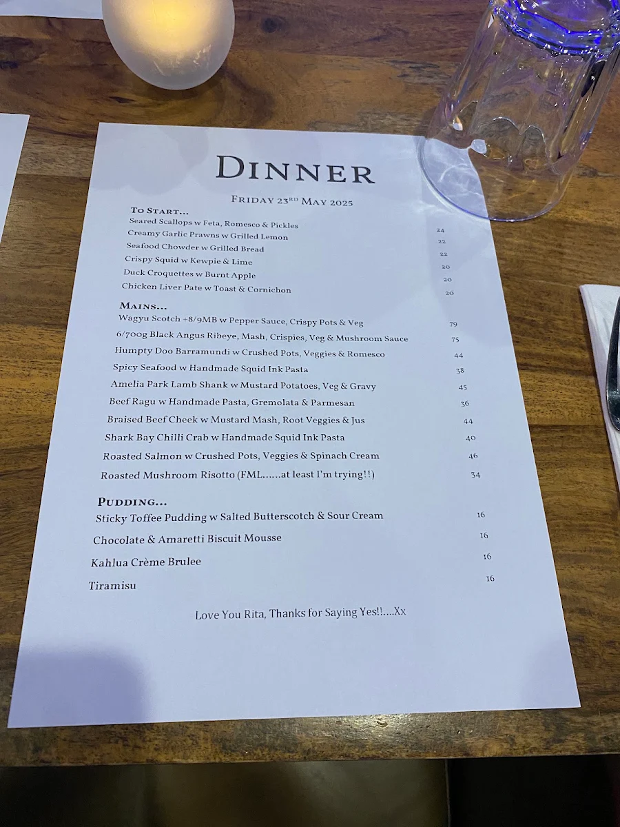 Menu, FYRE
