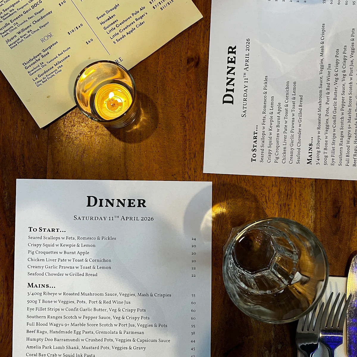 Menu, FYRE