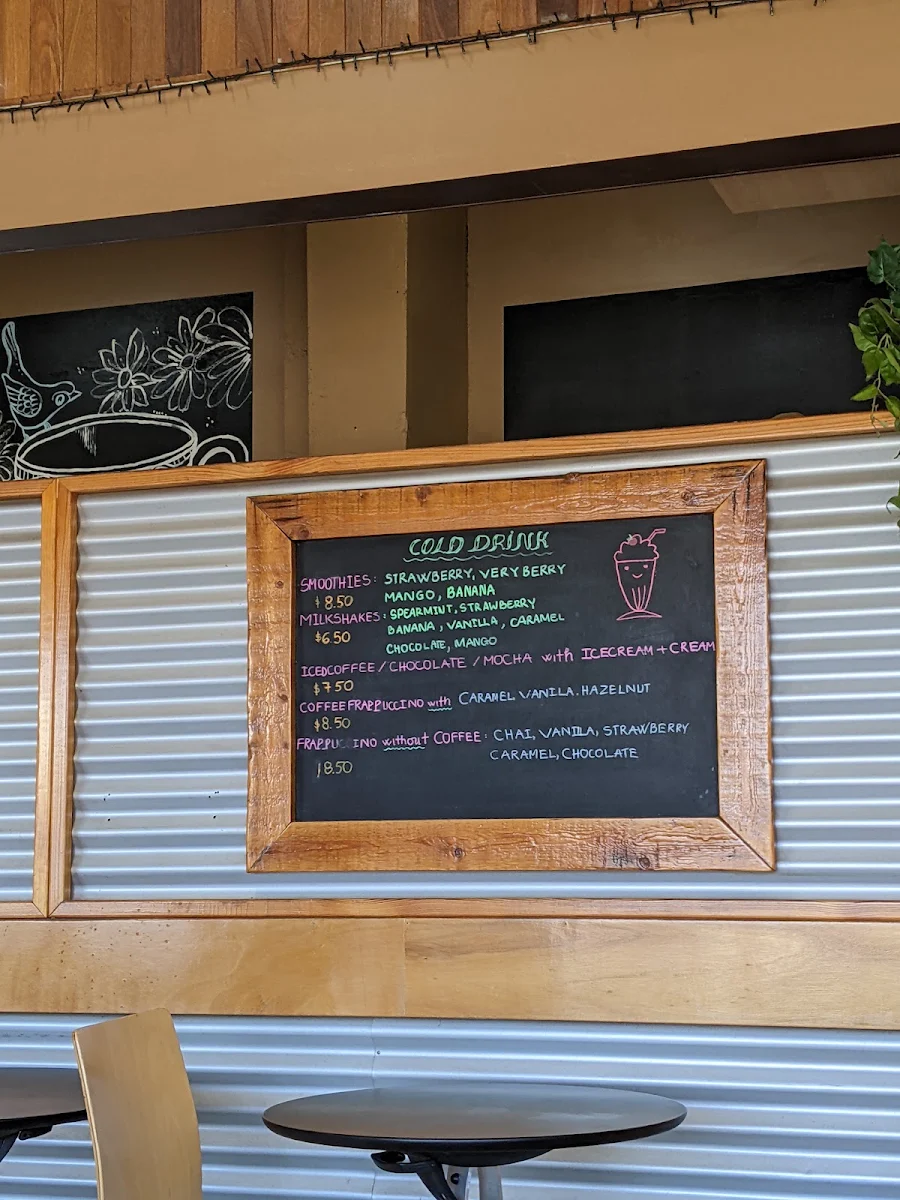 Menu, Wren's Place Bakery Café