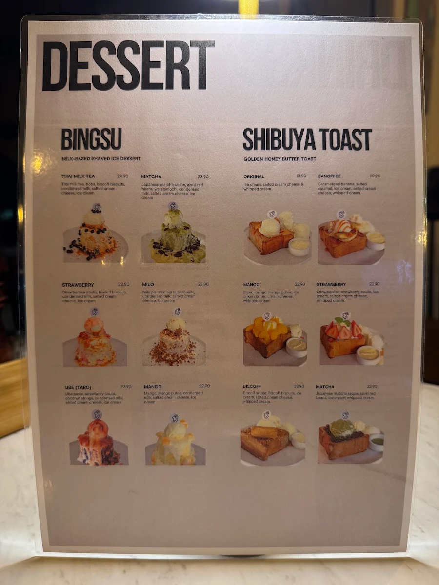 Menu, Bunny Beans Cafe - Kippax