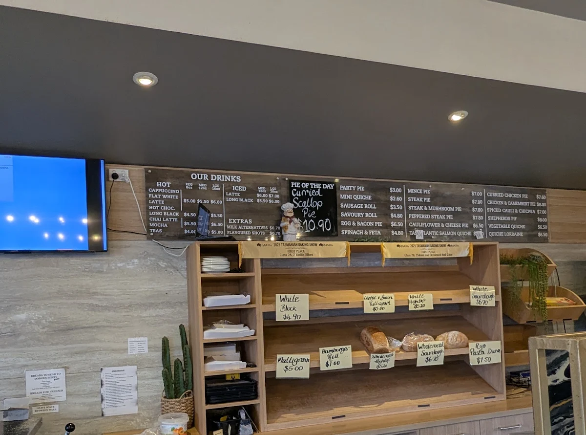 Menu, The Richmond Bakery