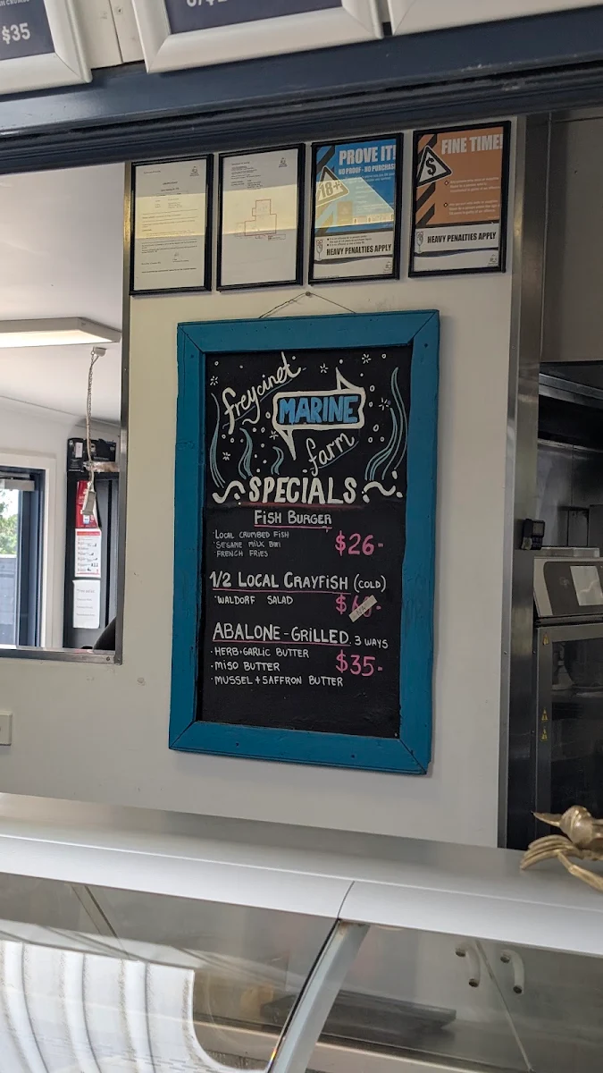 Menu, Fishers of Freycinet