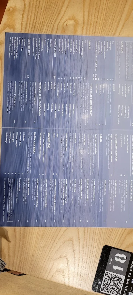 Menu, Fishport- Gourmet Seafood seafood restaurants in Brisbane