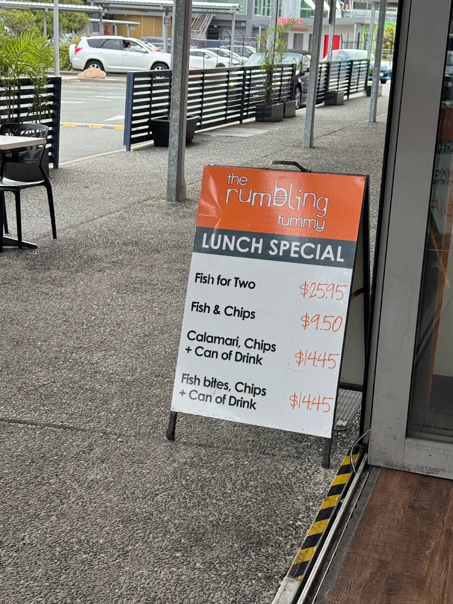 Menu, The Rumbling Tummy Takeaway