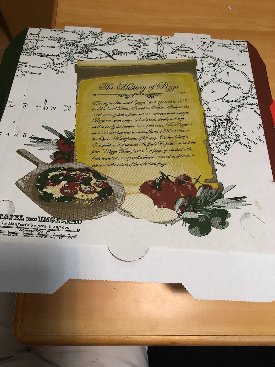 Menu, Pizza Castle