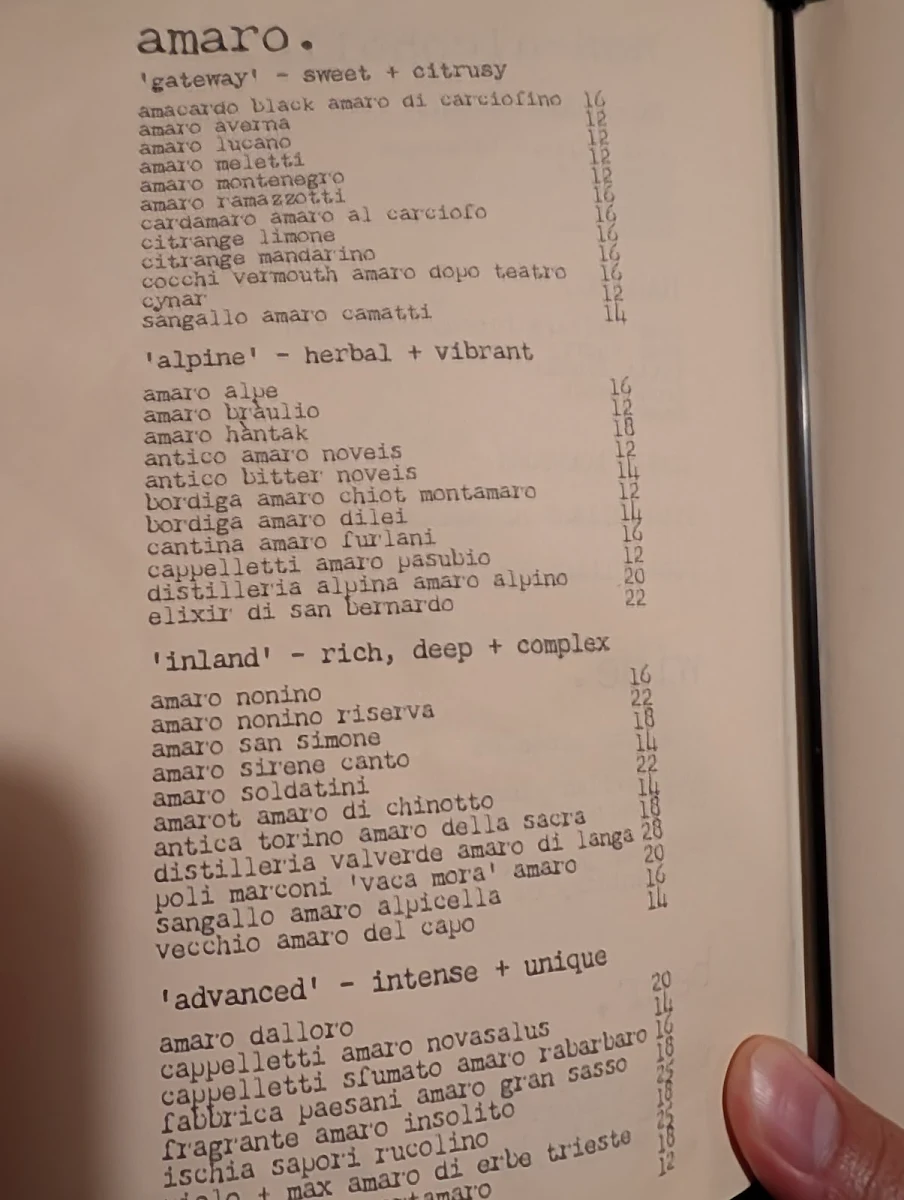 Menu, Before + After