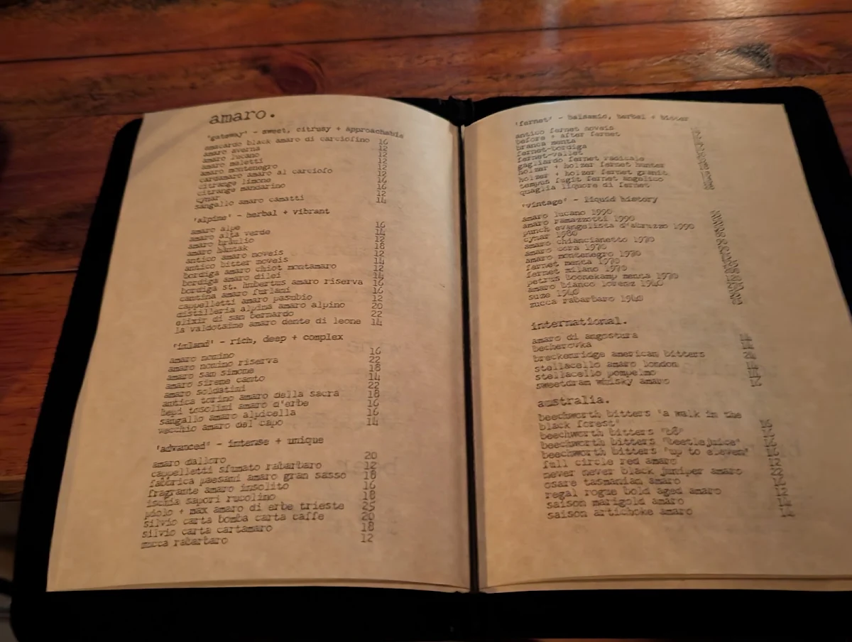 Menu, Before + After