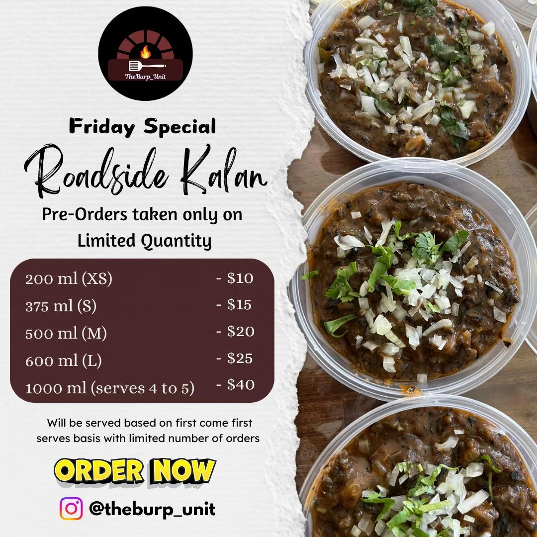 Menu, Bhojanalaya - The Burp ( Pre-order Basis South Indian Catering)