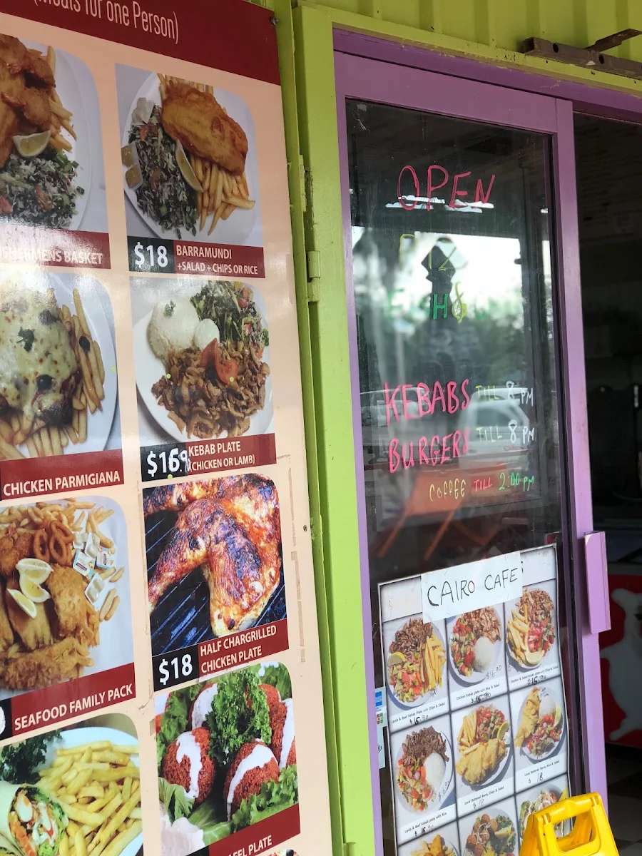 Menu, Derby Kebabs (Cairo Kebabs)