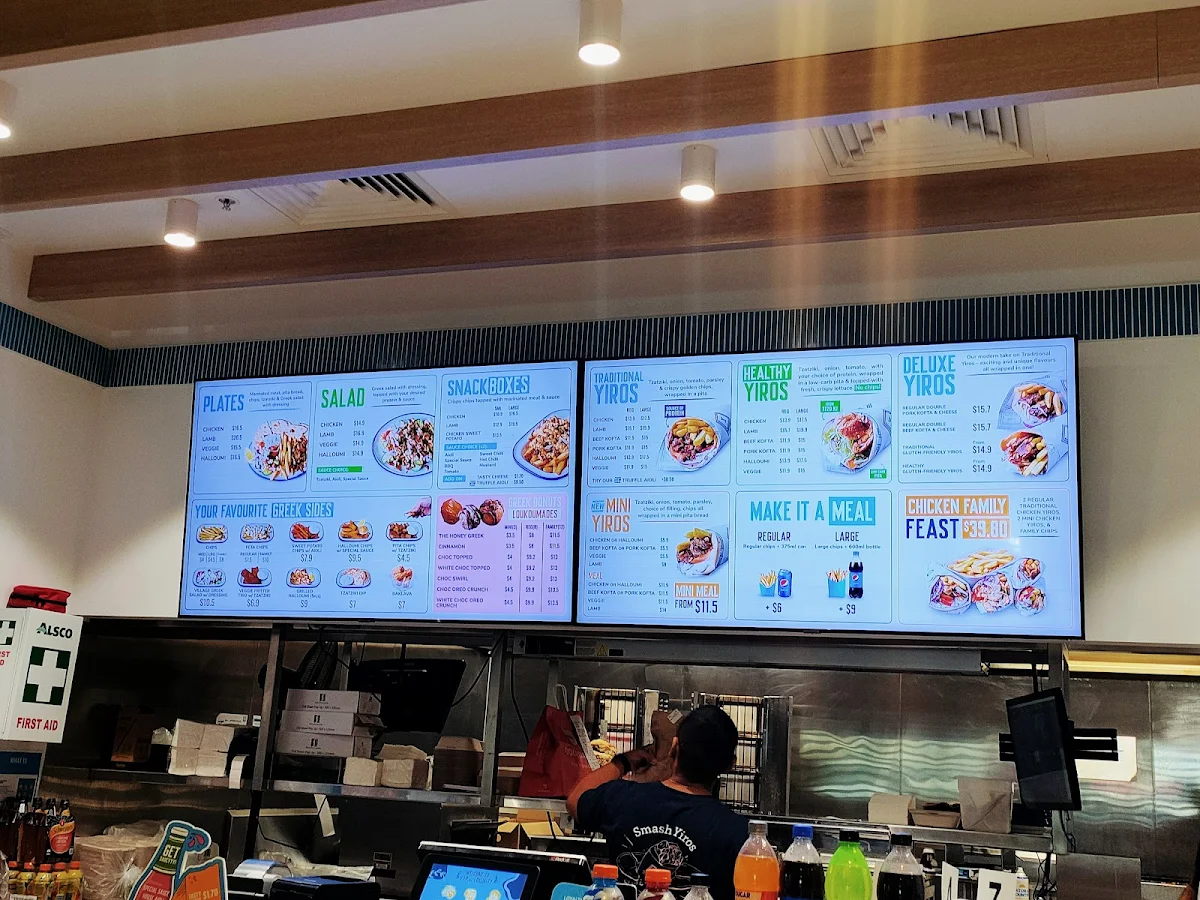 Menu, The Yiros Shop - Southport