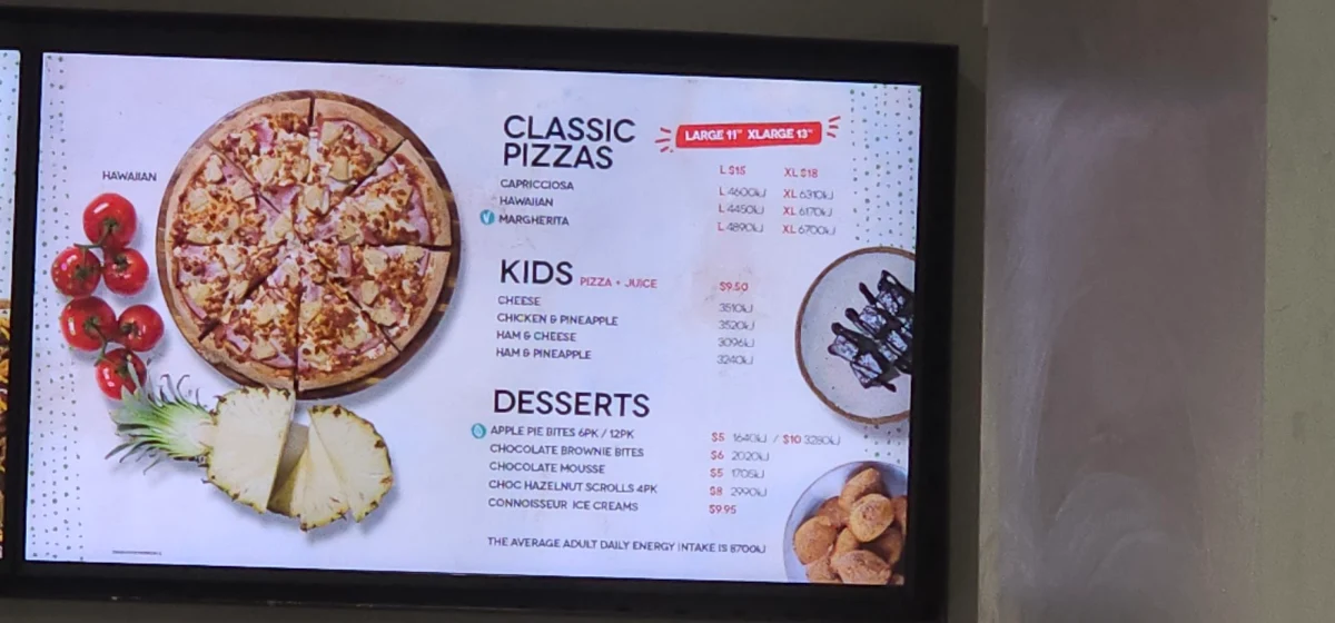 Menu, Crust Pizza Brendale