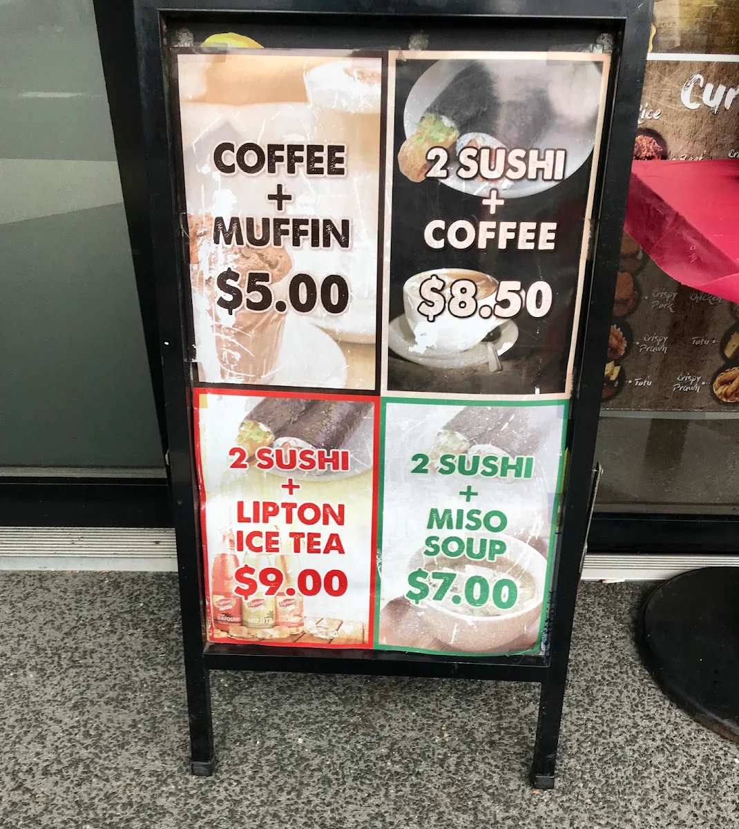 Menu, Hana Sushi