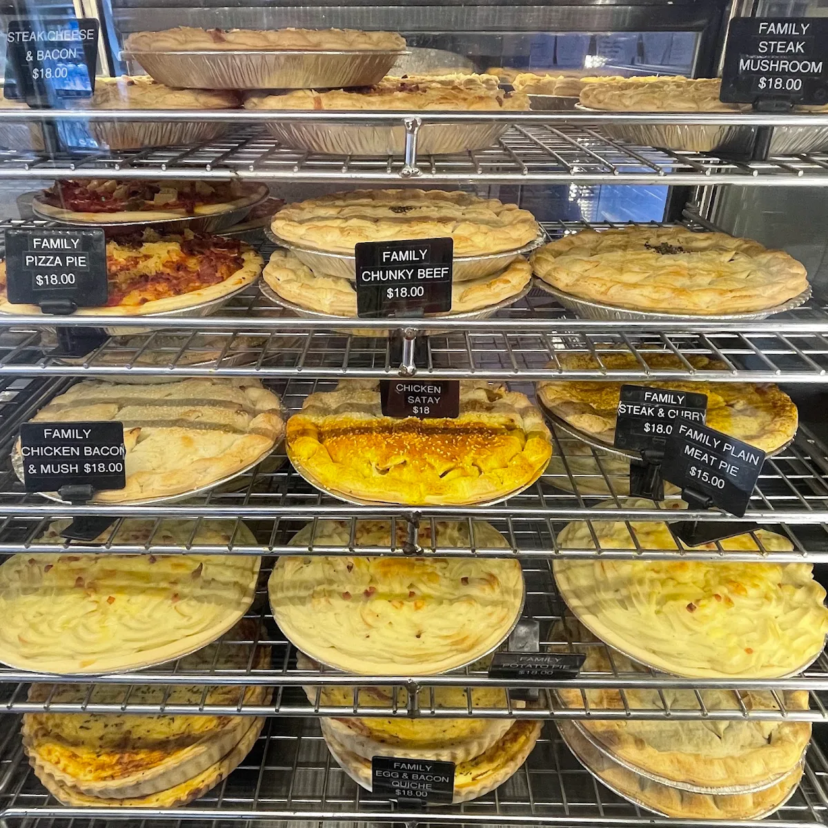 Menu, Elmore Bakery/Cafe