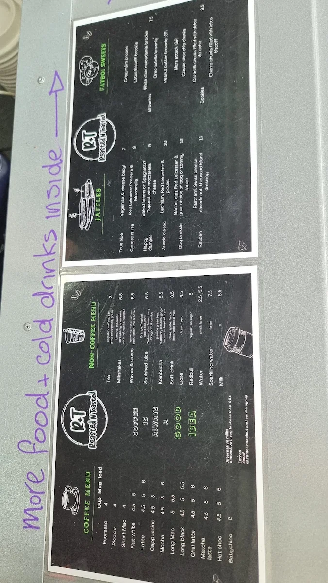 Menu, Roasted N Toasted