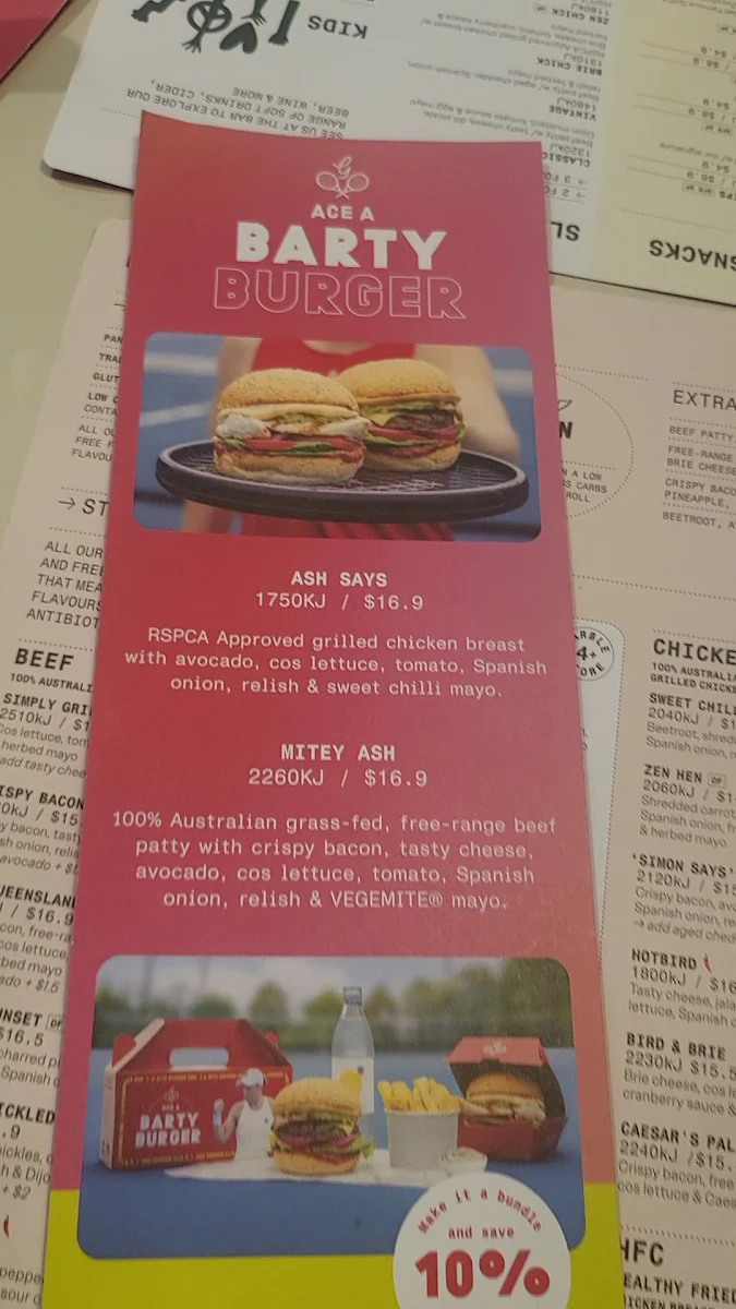 Menu, Grill'd Burgers - Wintergarden
