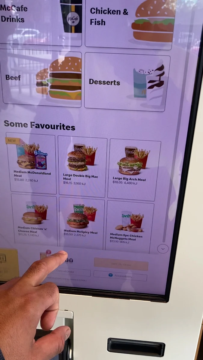 Menu, McDonald's Northmead